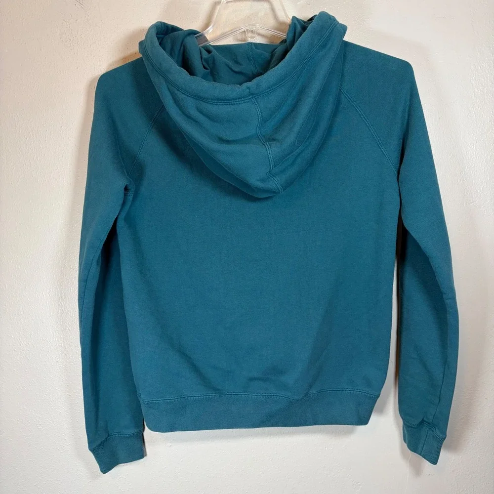 Nike Sportswear Funnel Neck Hoodie‎ Teal Blue Green Womens Small Pullover Cowl